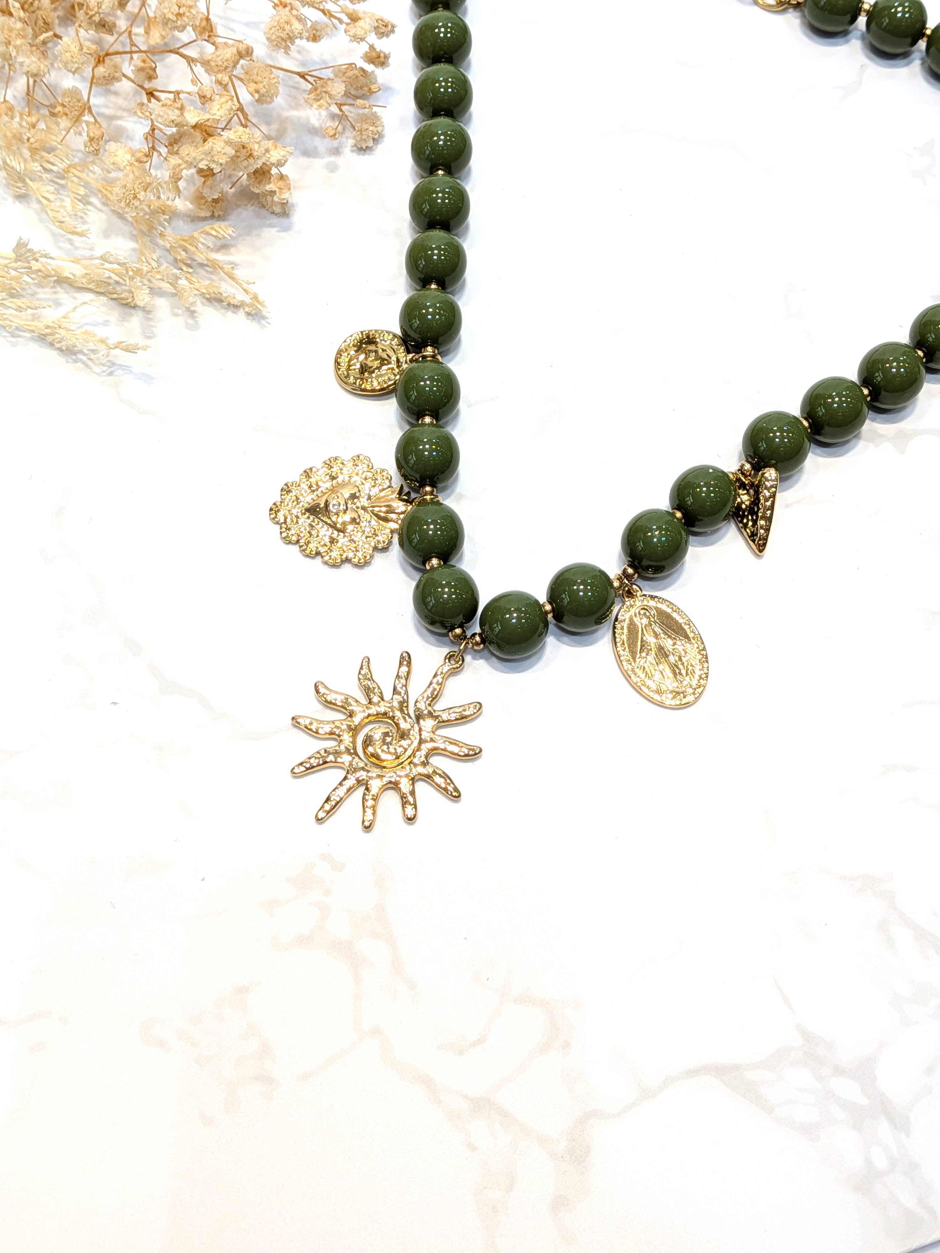 LOLO & YAYA – Großhandel Kette mit Anhänger/Charm – Sonilies Halskette aus Edelstahl2