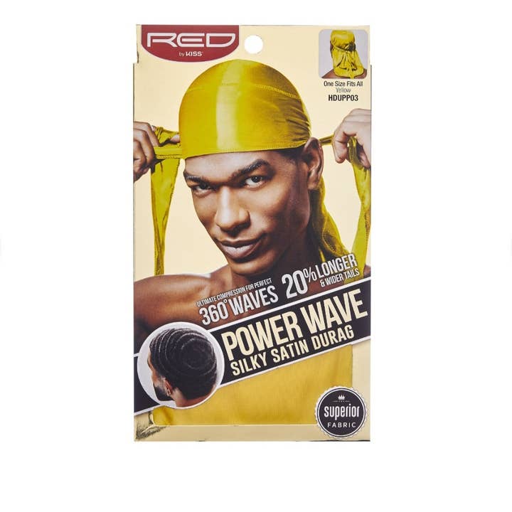 Majestic Wholesale - Wholesale Durag/wave cap – Unisex - KISS RED Silky Durag for 360 Waves – Extra Long – 12CT7
