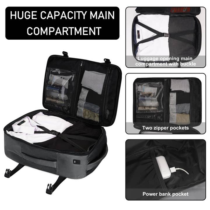 wandf - Wholesale Backpack - Unisex - Personal Item Bag Carry On Backpack with Charging Port46