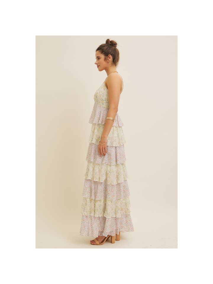 in february - Wholesale Dress - Women's - DEFINITION OF SEASONLESS FEMINITY FLORAL TIERED MAXI DRESS28