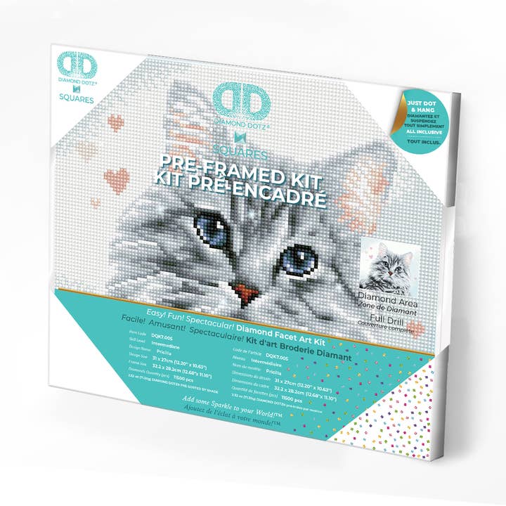 Pricilla (Framed Square) for wholesale by DIAMOND DOTZ®