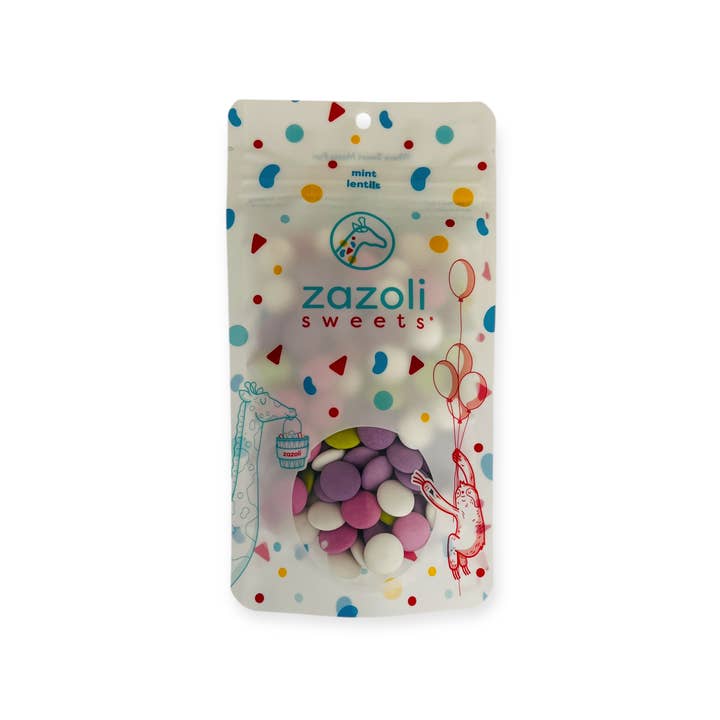 Zazoli Sweets LLC - Wholesale Chocolate Covered Sweets - Pastel Chocolate Mint Lentils