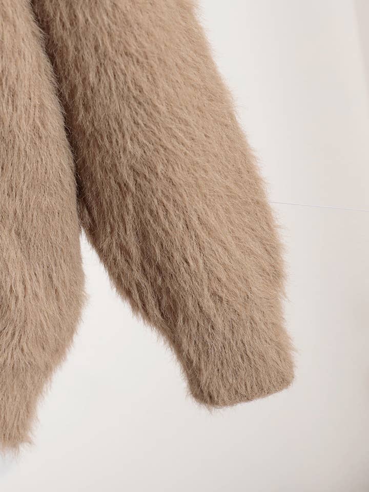 Dipped Shop - Wholesale Cardigan – Women’s - V-Neck Loose Mohair Sweater Cardigan DPC271611