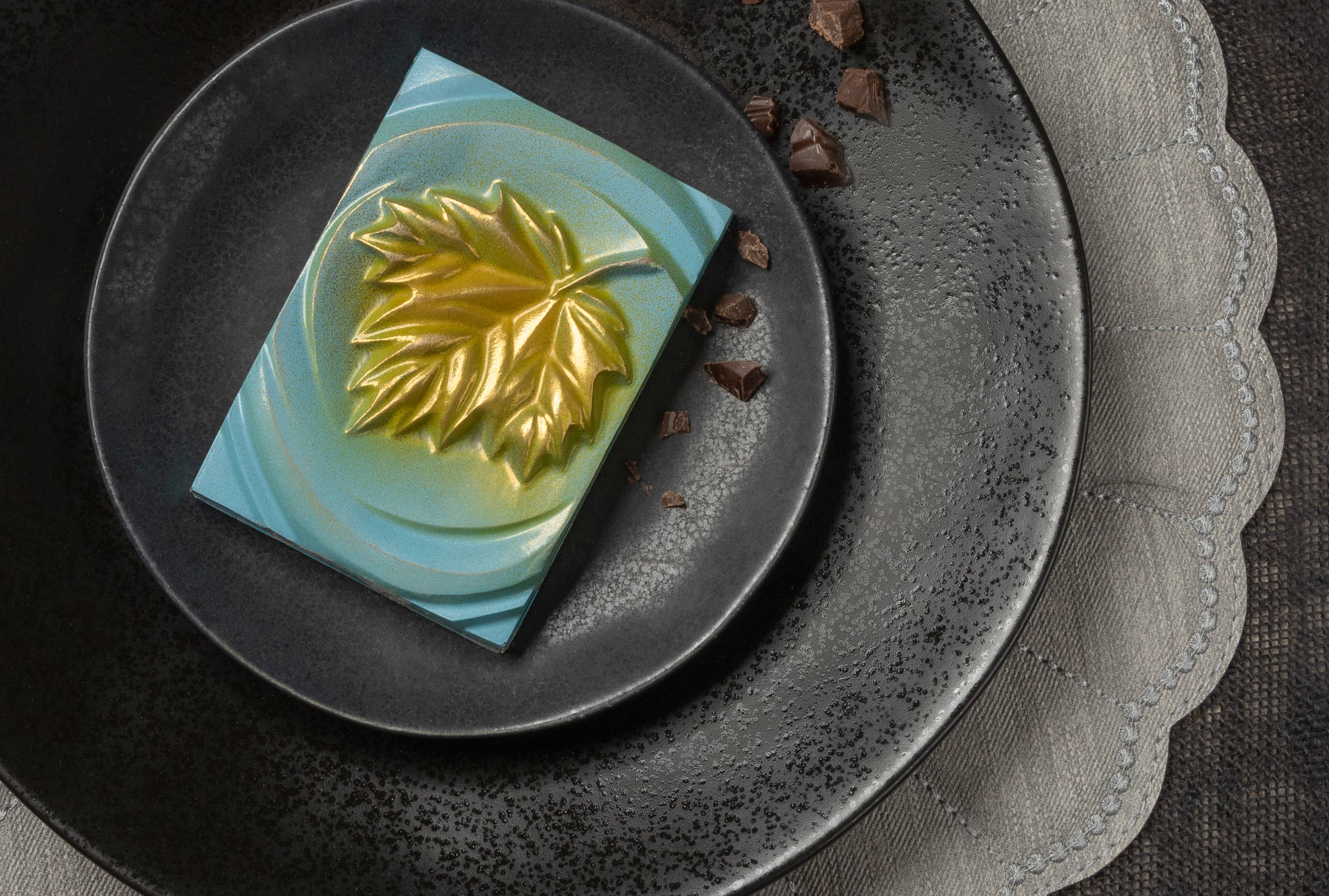 DYR Chocolate by Manya & Roumen - Wholesale Chocolate Bar - Make-a-wish Leaf Dark Chocolate Luxury gift bar