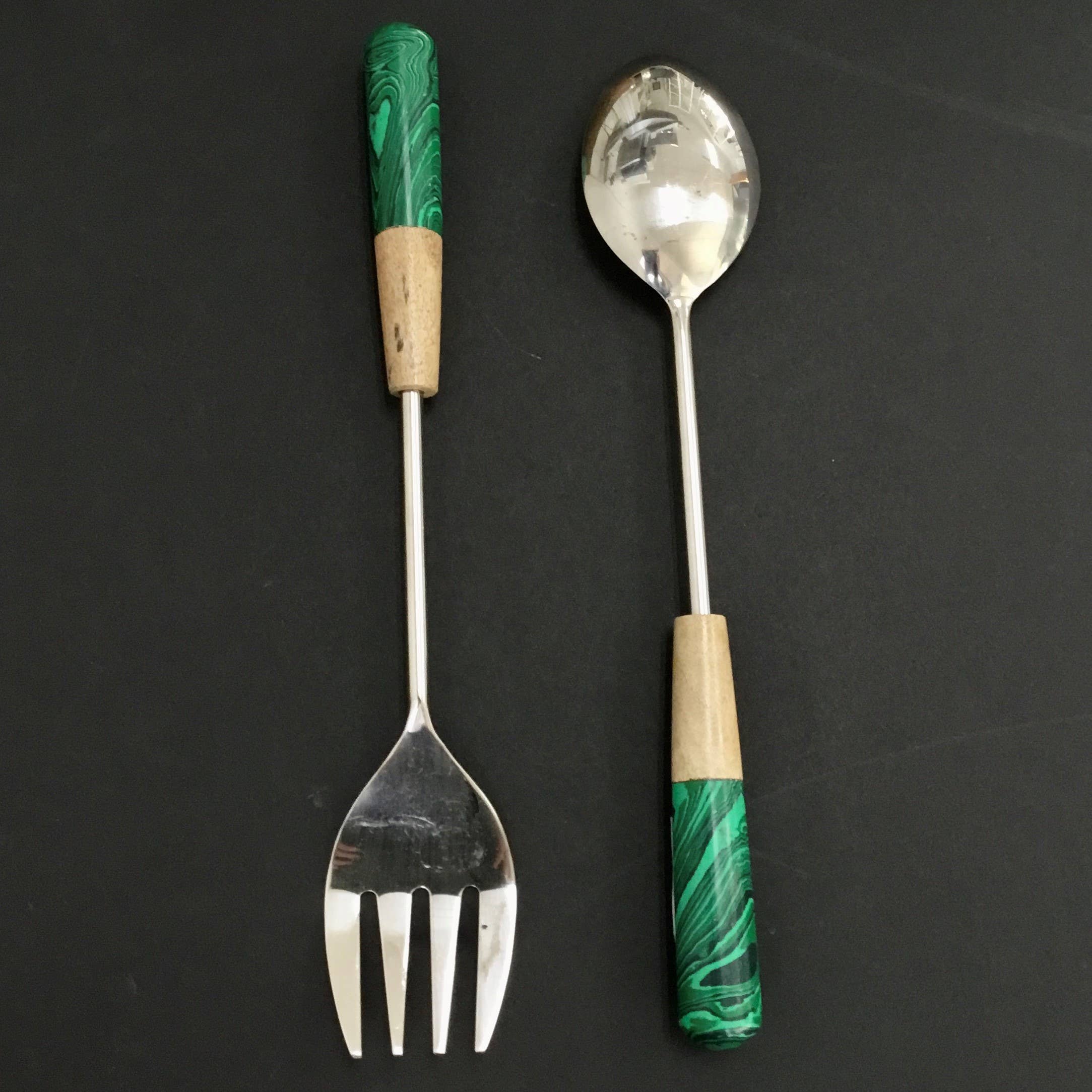 India Handicrafts Inc - Wholesale Serving Utensil - Marble/Stone Servers Set - 3 Colors4