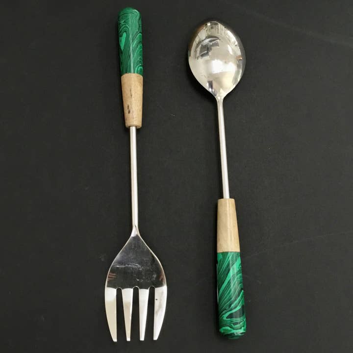 India Handicrafts Inc - Wholesale Serving Utensil - Marble/Stone Servers Set - 3 Colors4