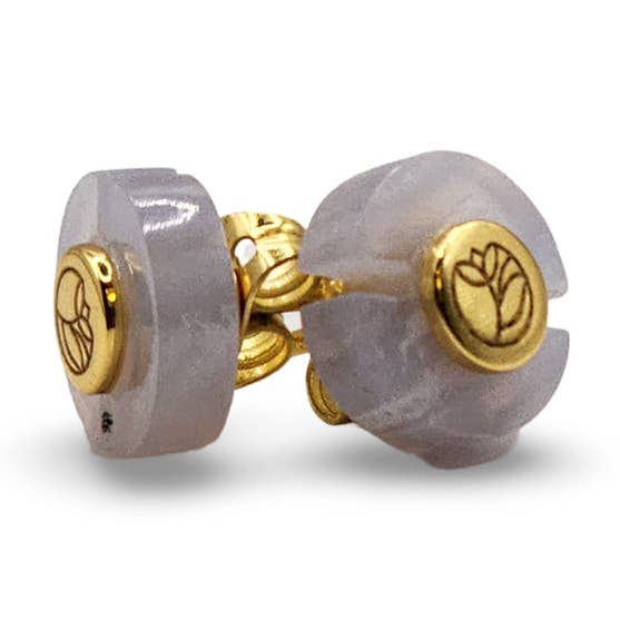 BOUCLES D'OREILLES STB, SAVOIR C'EST POUVOIR pour la vente par Share The Blossom