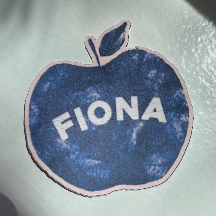 Autocolante recortado em forma de logótipo Fiona Apple, brilhante/glossy à prova de água por atacado de Literary by Ava