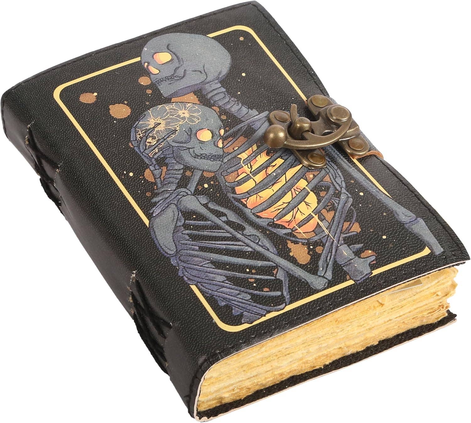 Tuzech Leather – wholesale Journal och dagbok – TUZECH läderklätt anteckningsbok med grimoirestil och ojämna kanter för män och kvinnor19