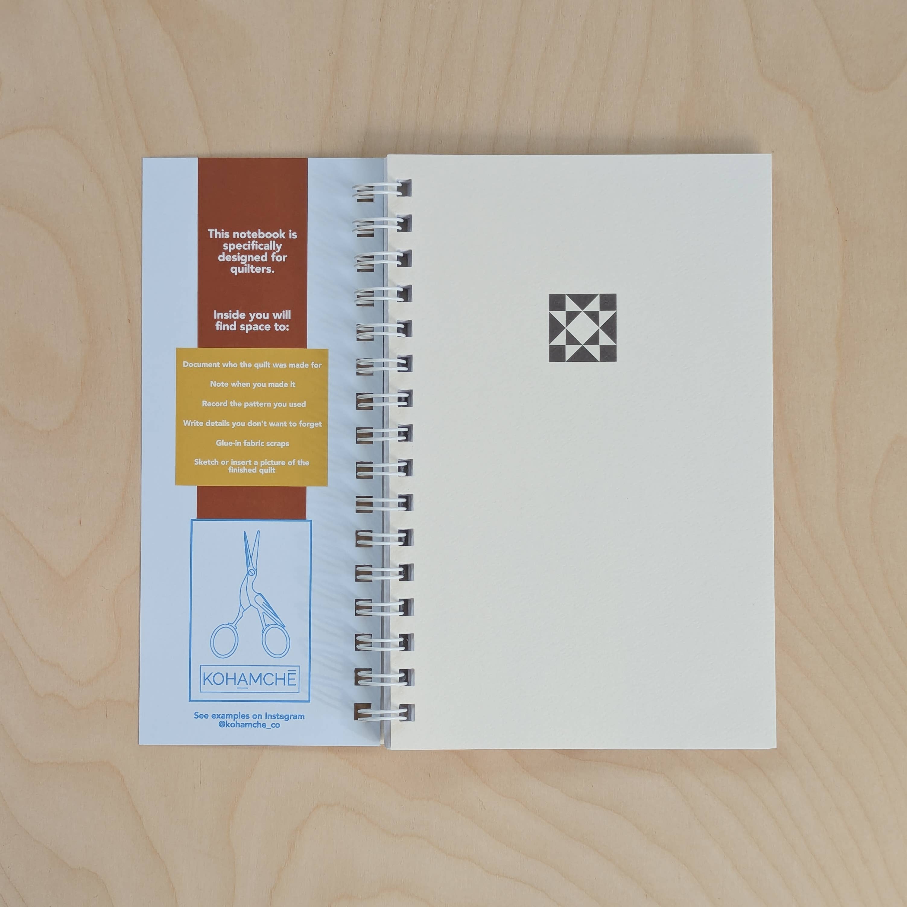 Kohamche – Großhandel Tagebuch – Quilt-Tagebuch1