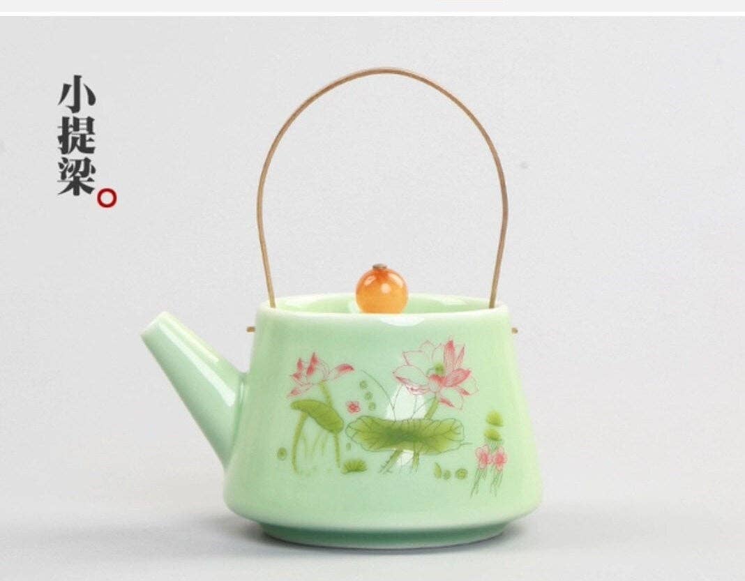 Green Pastures Wholesale – wholesale Teset – En bärbar resande 3D Koi-fisk med Lotus Tea Set2