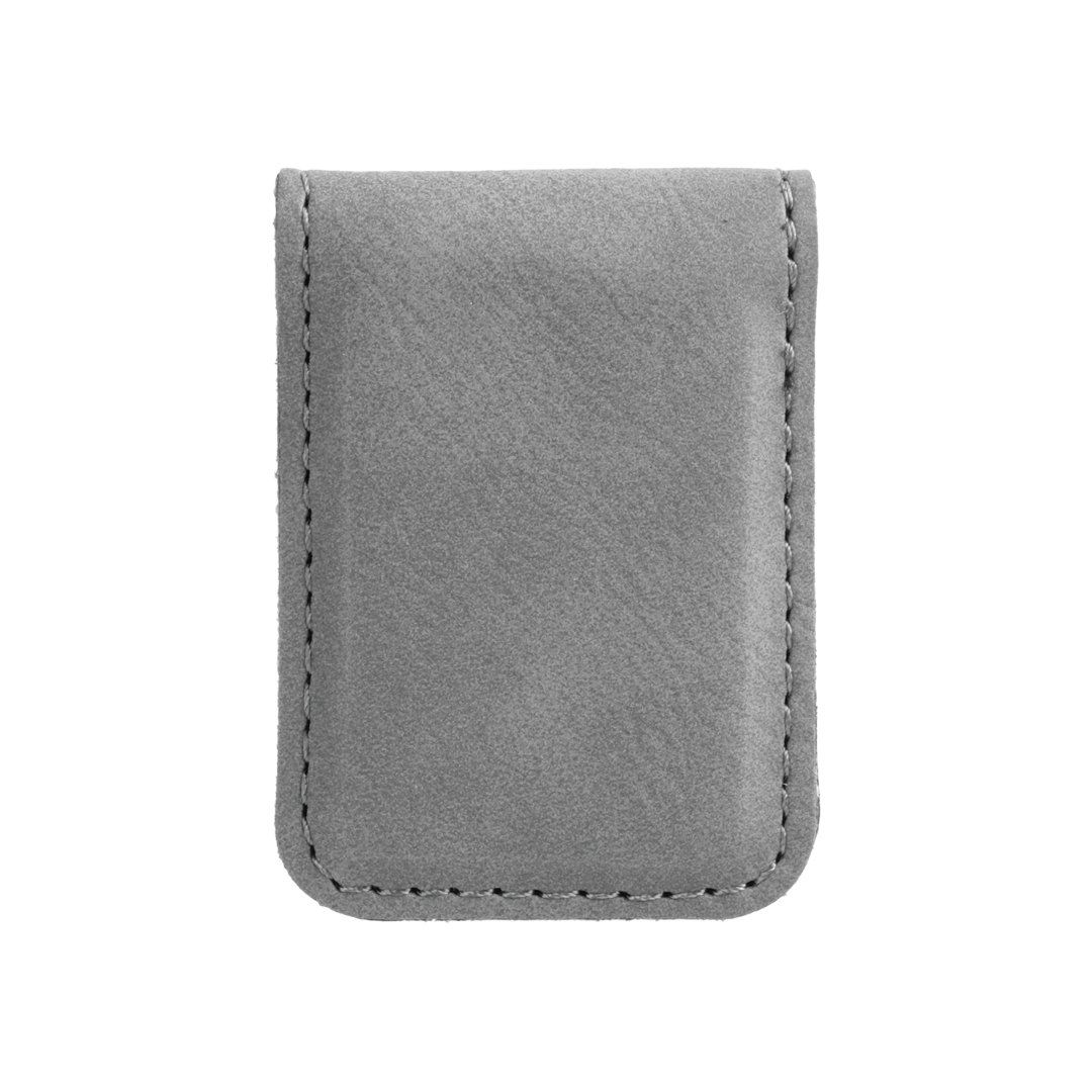 Cabin and Reel Engraving - Wholesale Money Clip - Unisex - Your Logo Here Faux Leather Money Clip1