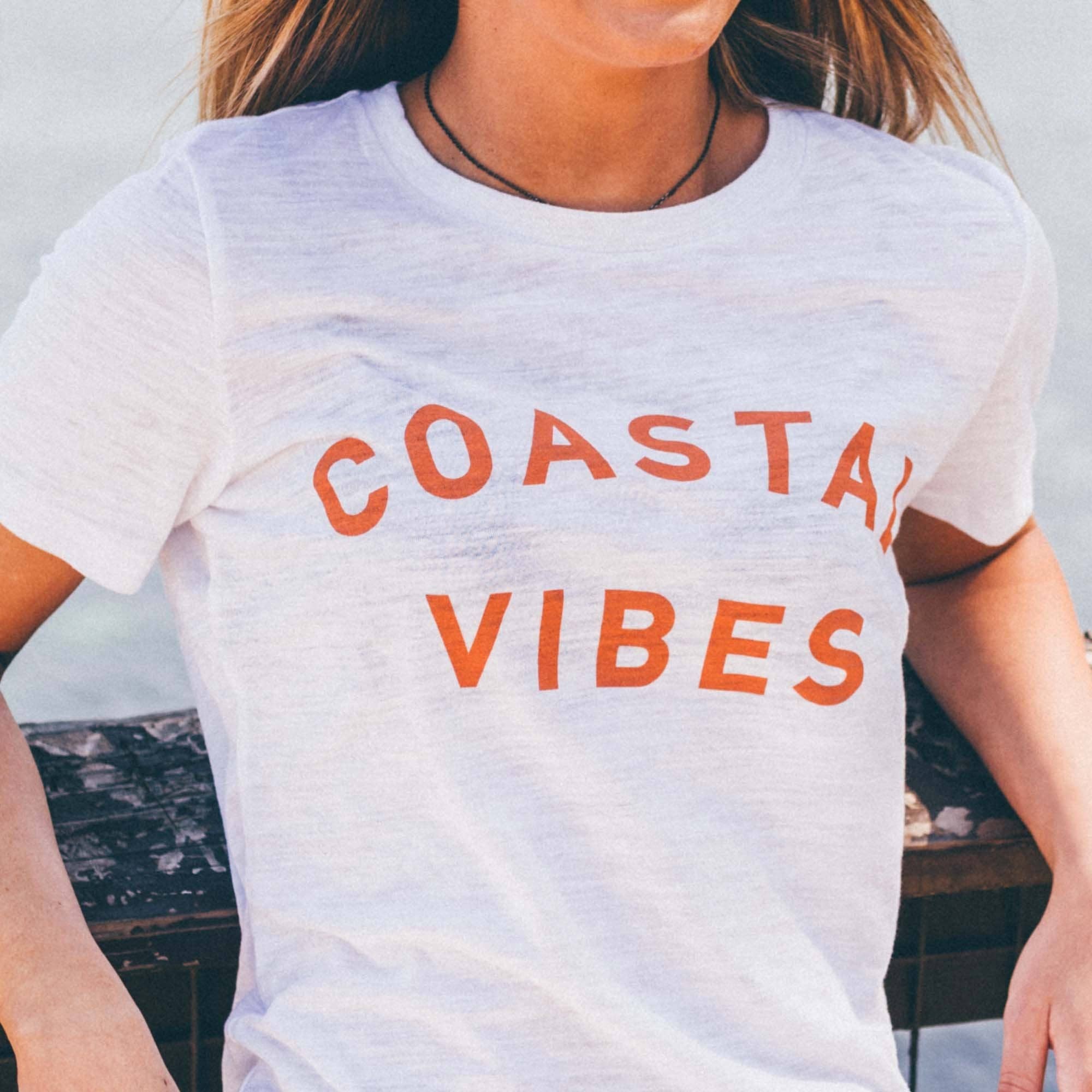 Everyday California - Wholesale Screen Printed T-Shirt - Women's - Coastal Vibes Tee - California Women's Surf Tee2