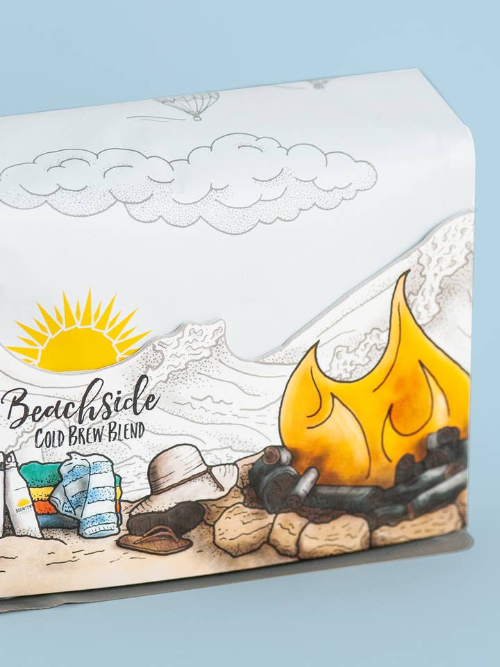 Beachside - 10 oz. retail bag for wholesale by Boomtown Coffee