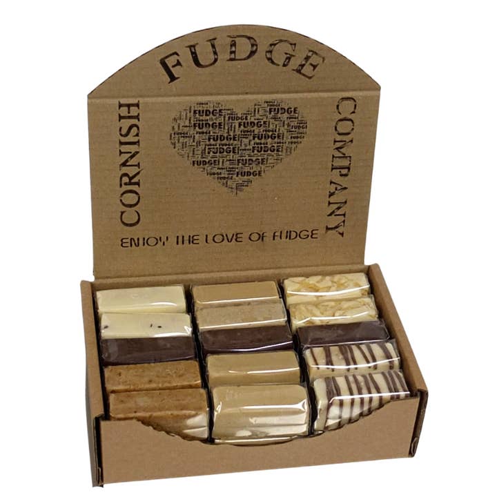 POS Wholesale Counter Mixed Fudge Box for wholesale by Cornish Fudge Company