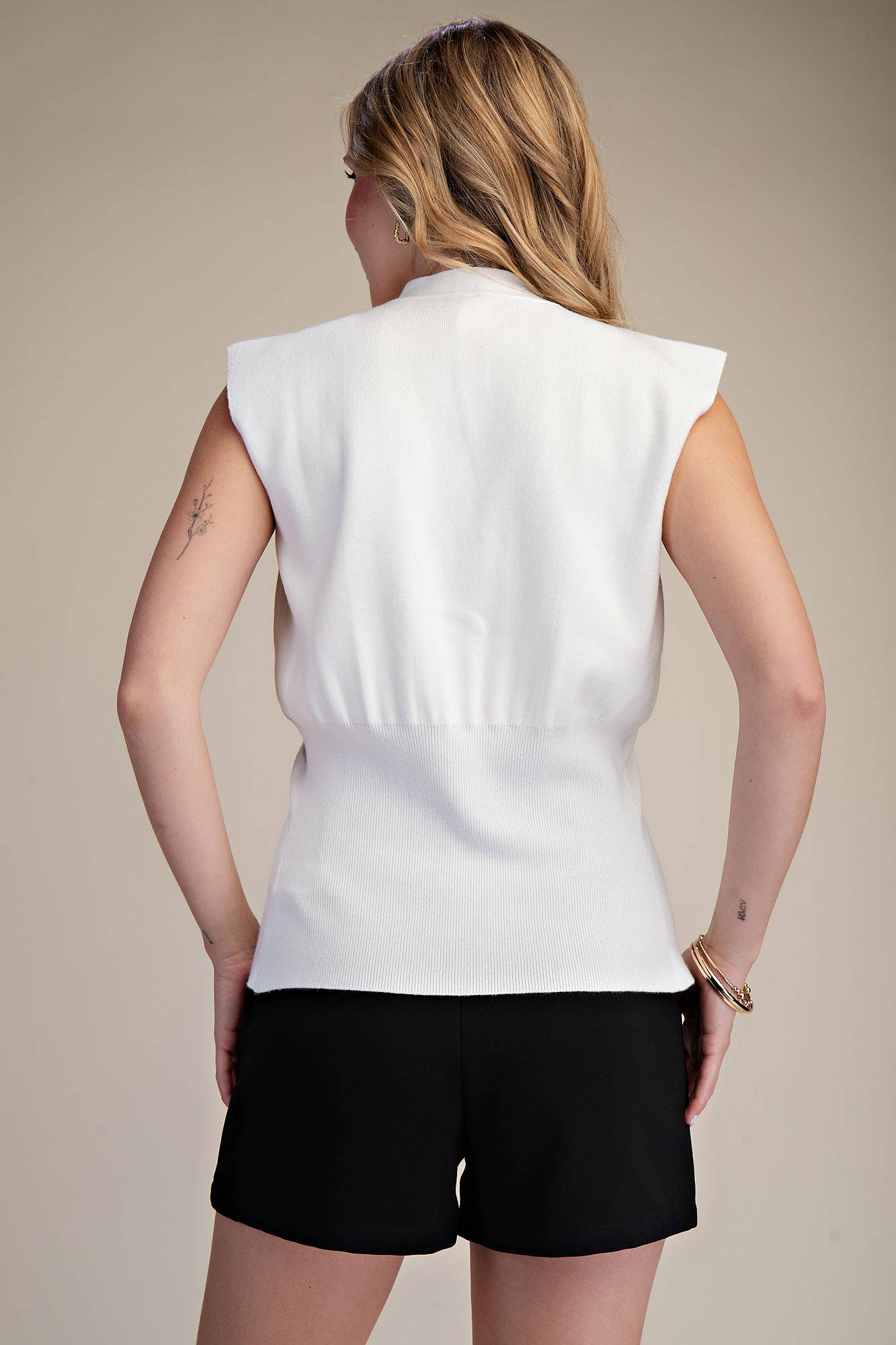 Glam - Wholesale Knit Top - Women's - Sleeveless V-Neck Knit Vest19