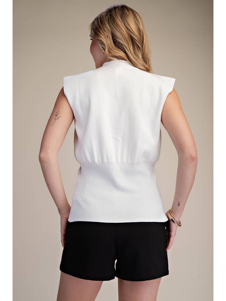 Glam - Wholesale Knit Top - Women's - Sleeveless V-Neck Knit Vest19