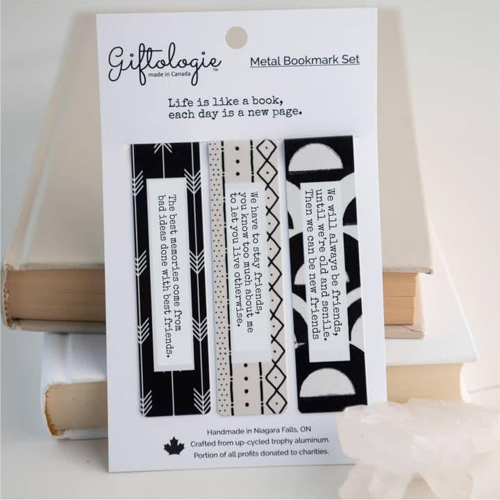 Schlammstoff-Lesezeichen-Clips - Freundschaftszitate für den Großhandel von Giftologie