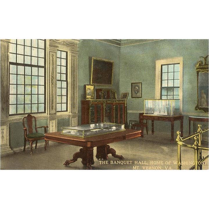 Found Image Press - Wholesale Sticker - Sticker VA-164 Banquet Hall, Mt. Vernon Interior