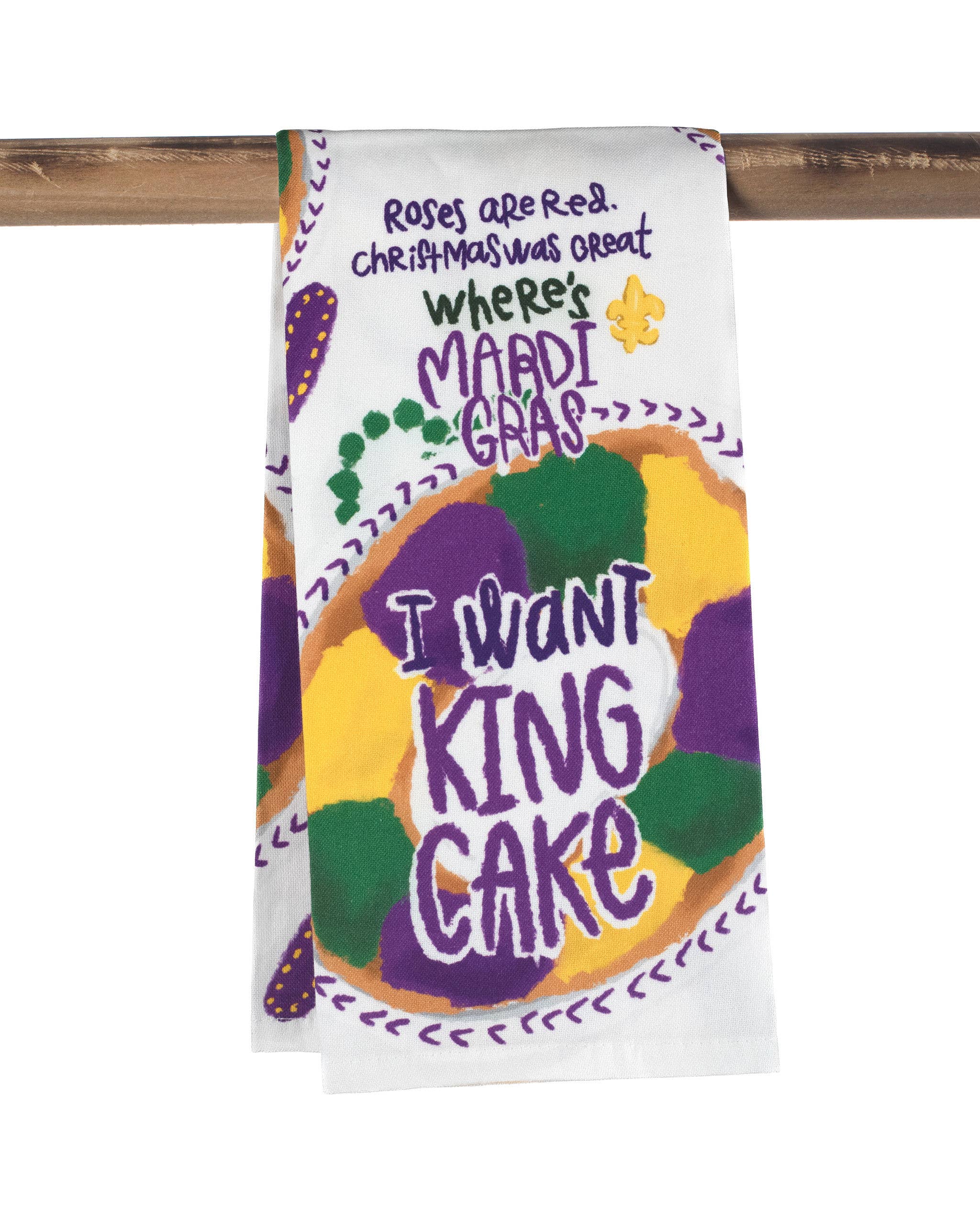 THE PARISH LINE - Wholesale Tea Towel - Kitchen Towel - Roses are Red King Cake