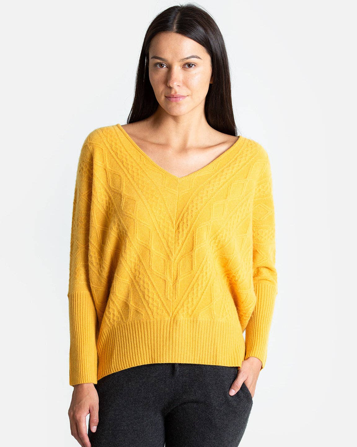 QUINN - Wholesale Knit Sweater - Women's - Cashmere Kendall Oversized Sweater10