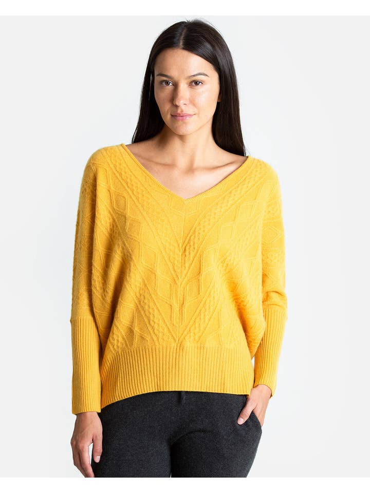QUINN - Wholesale Knit Sweater - Women's - Cashmere Kendall Oversized Sweater10