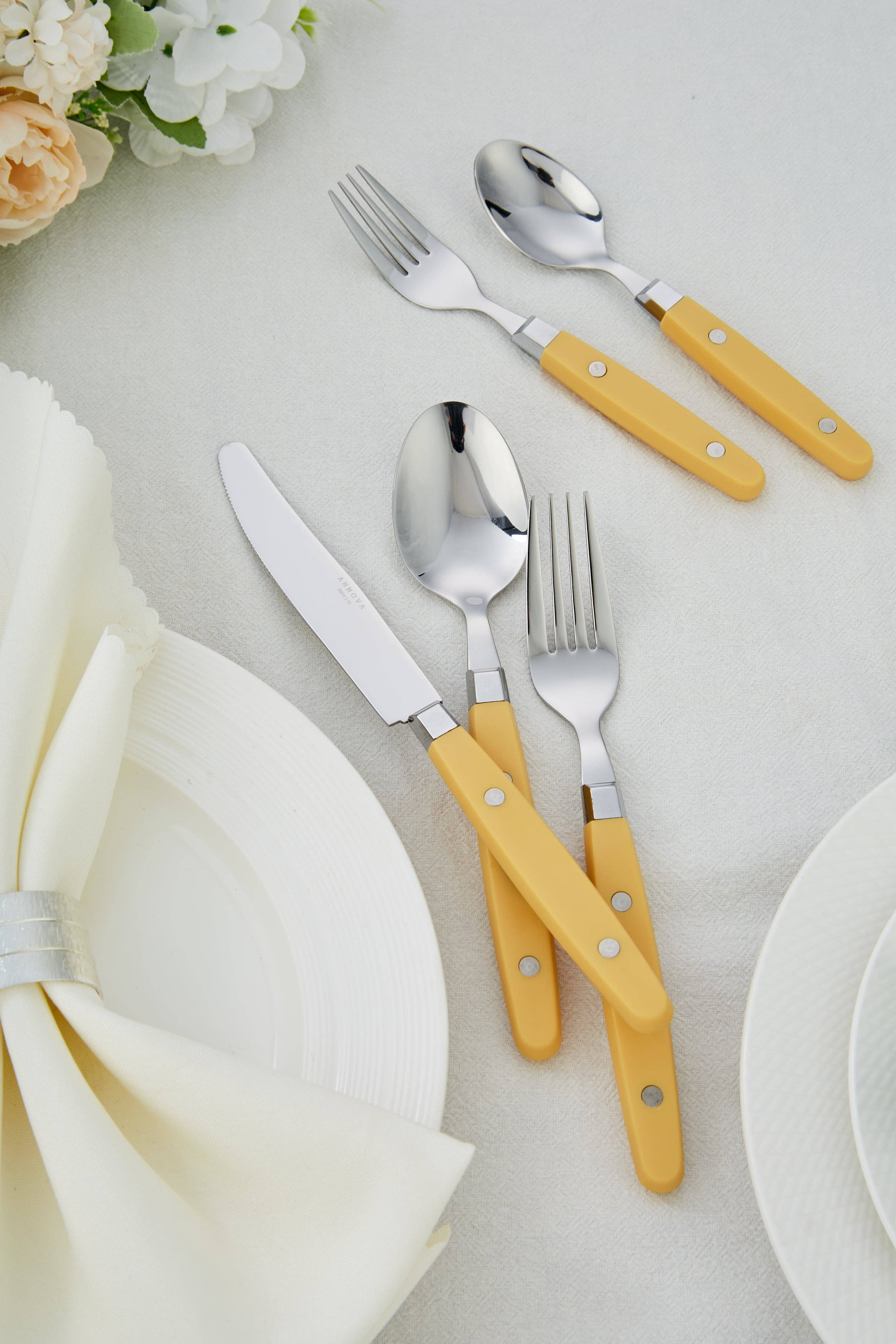 ANNOVA - Venta al por mayor Conjunto de cubiertos - Juego de Cubiertos Retro ANNOVA de 20 Piezas110