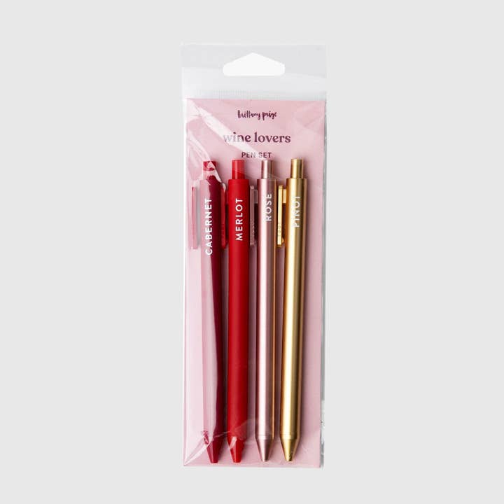 Brittany Paige - Wholesale Pen - Wine Lovers Jotter Pen Set