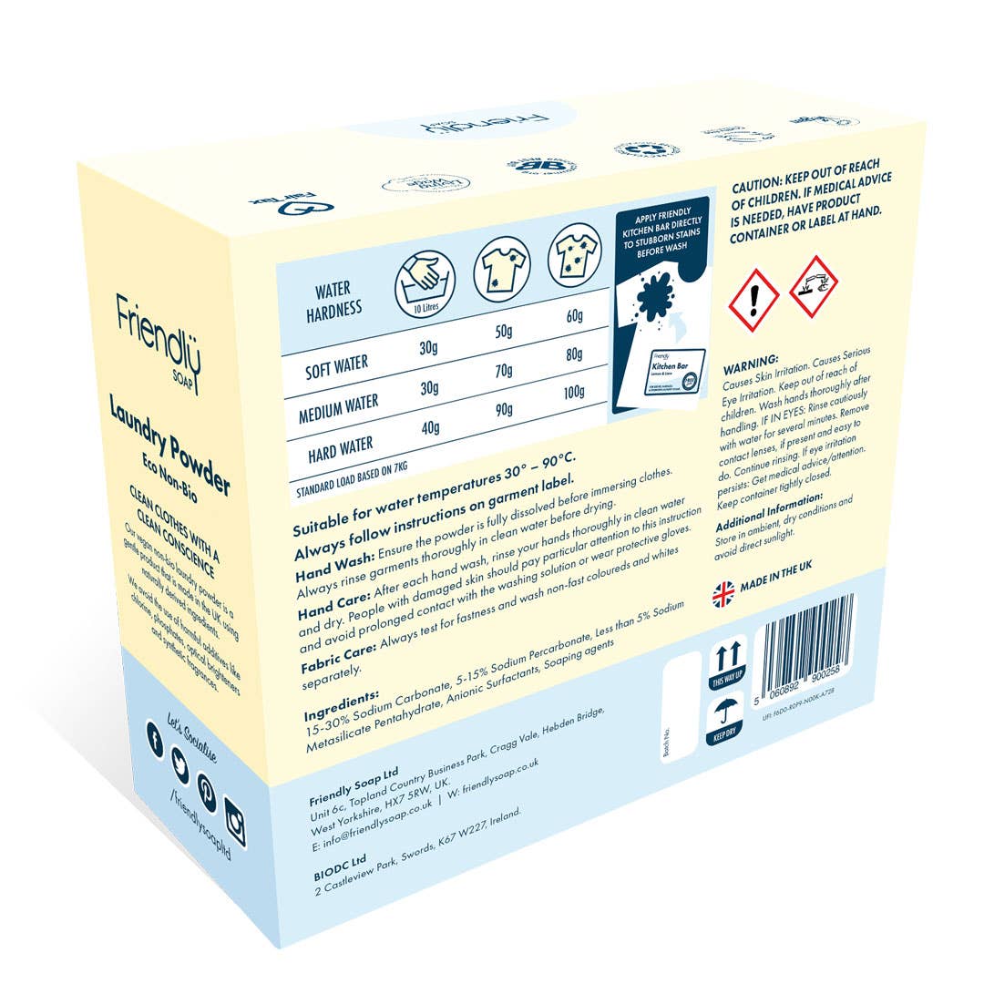 Friendly Soap – wholesale Laundry detergent powder/pods – Laundry Powder - Eco Non-Bio1
