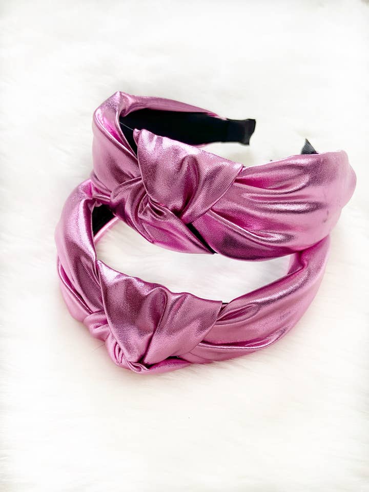 Pink Metallic Headband for wholesale by Valois Designs