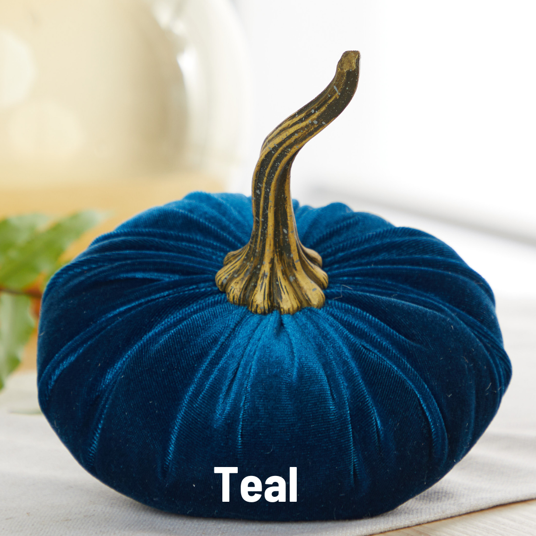 Your Heart's Content - Wholesale Decorative Tabletop Object - Pumpkin Large Velvet, Fall Mantel Decor, Halloween Table15