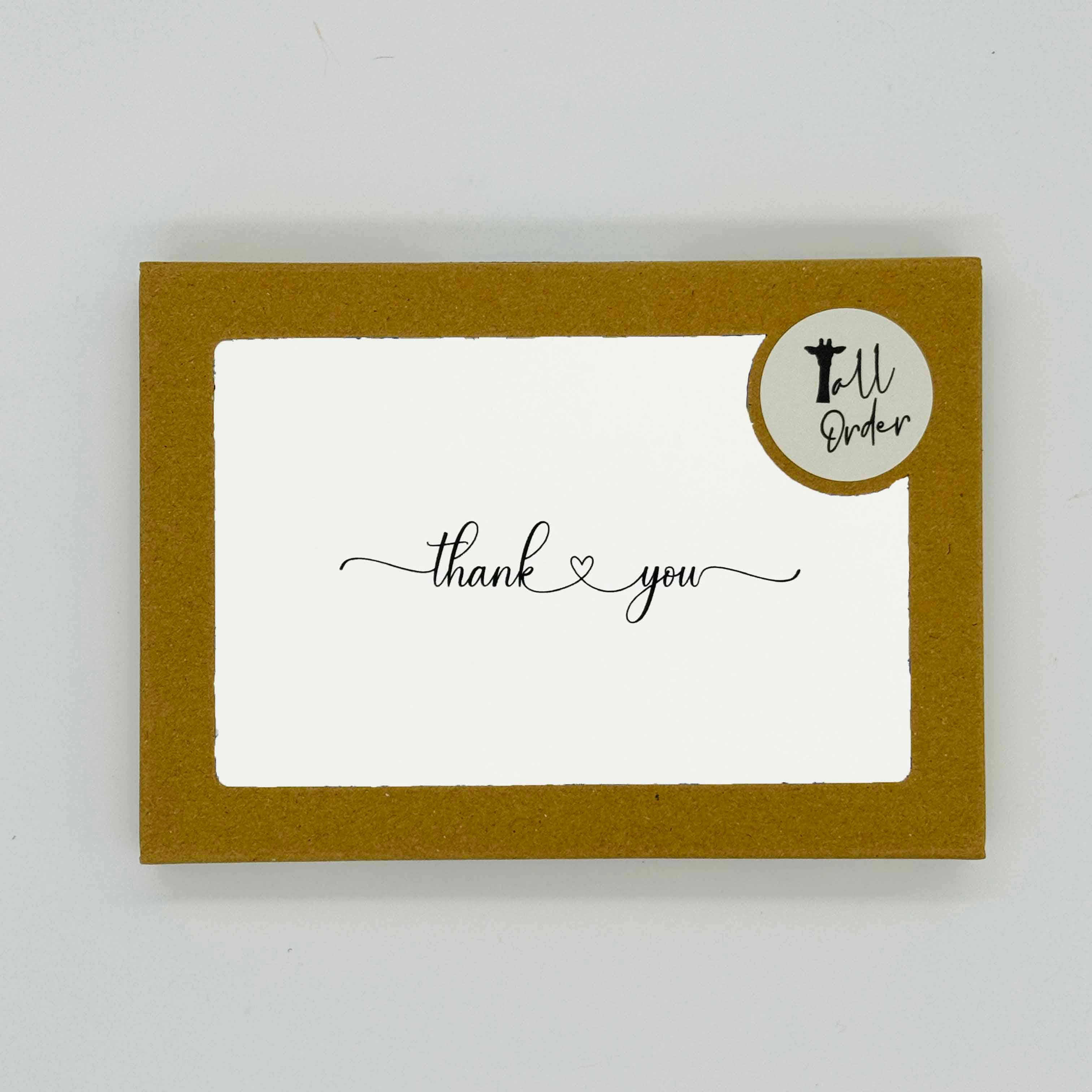 Tall Order - Venta al por mayor Conjunto de papelería y tarjetas - Conjunto de Tarjetas de Agradecimiento Minimalistas y Elegantes, Agradecimientos de Boda1