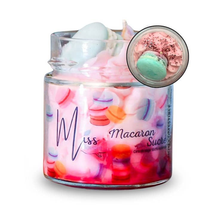 Miss Bougie – Soy Candle - Sweet Macaron for wholesale by Colorantic
