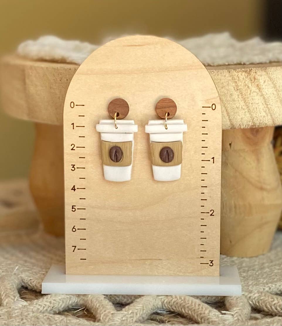 Clayhouse Colours - Wholesale Dangle Earrings - Coffee Lovers4