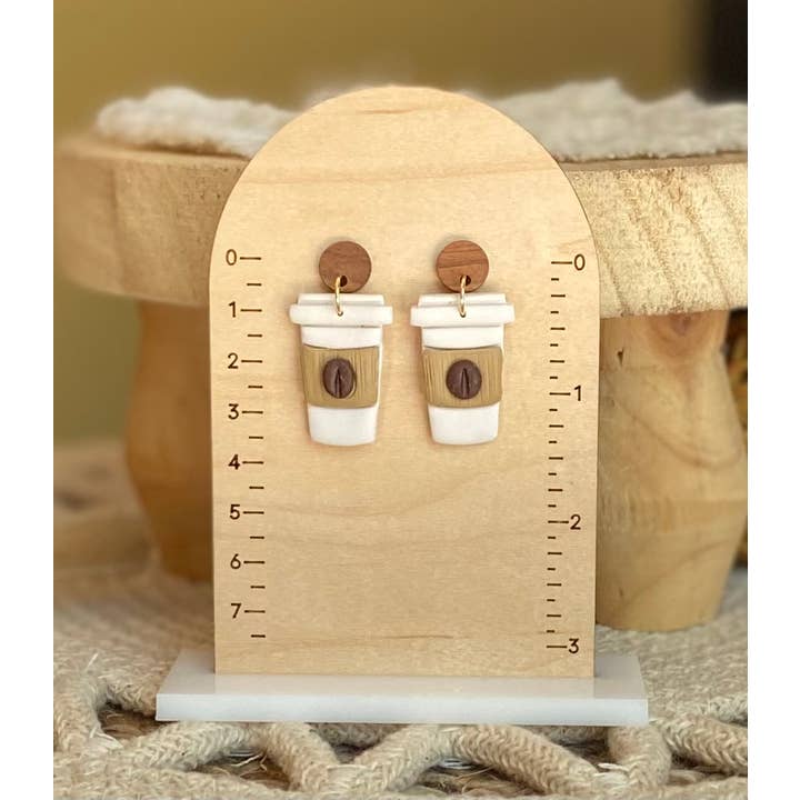 Clayhouse Colours - Wholesale Dangle earrings - Coffee Lovers4