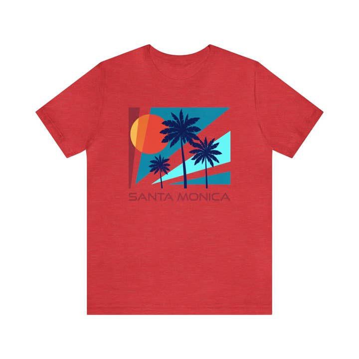 Hey Mountains - Wholesale Screen Printed T-Shirt - Unisex - Santa Monica, California T-Shirt - Unisex Santa Monica Shirt