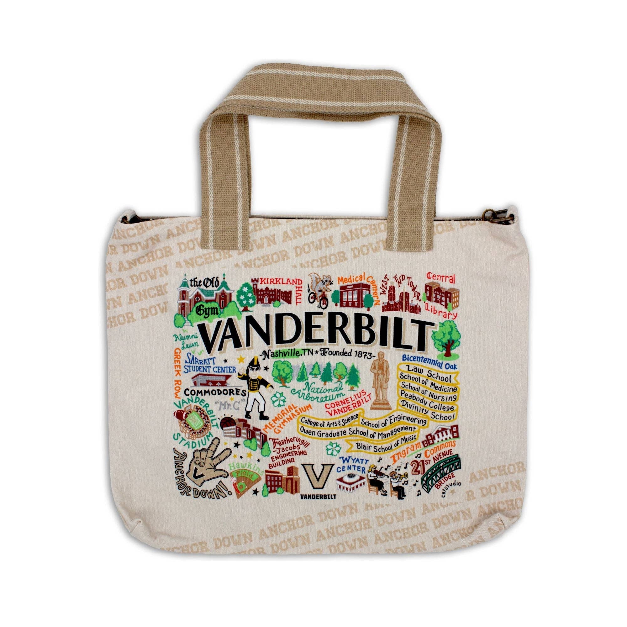 catstudio - Wholesale Tote Bag - Unisex - Vanderbilt University Collegiate Tote Bag0