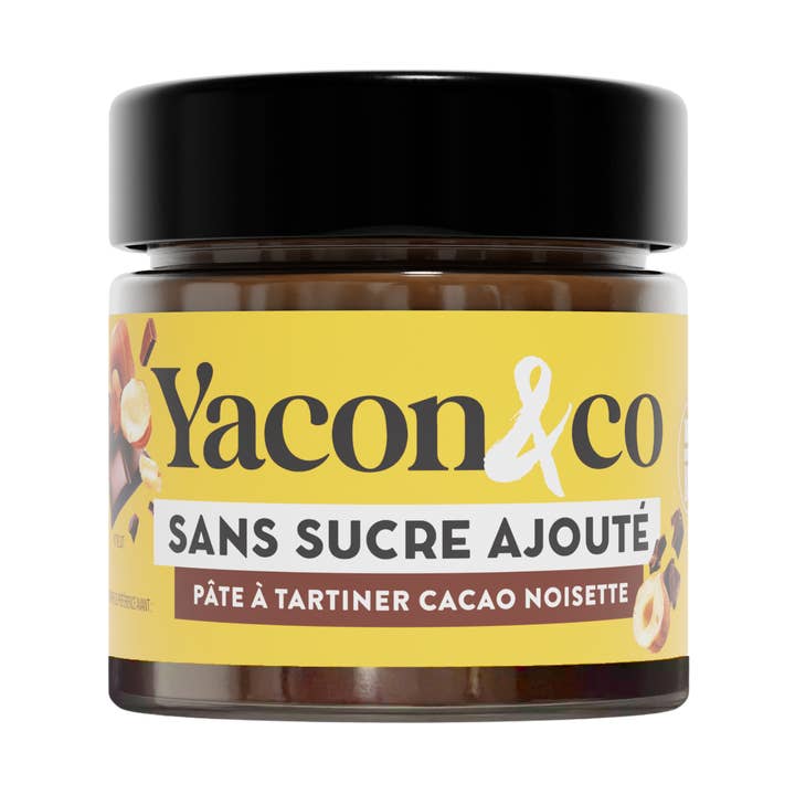 Cocoa Hazelnut Yacon Spread - ORGANIC & VEGAN (200g) for wholesale by Yacon & co