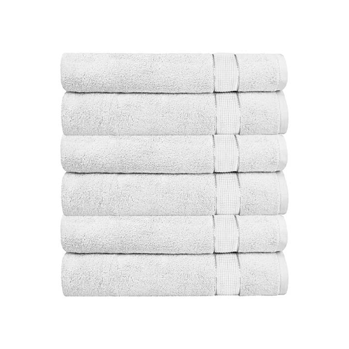 6 Pack Hand Towels Set (16 x 32inches) 100% Cotton 400 GSM for wholesale by Cozy Trends