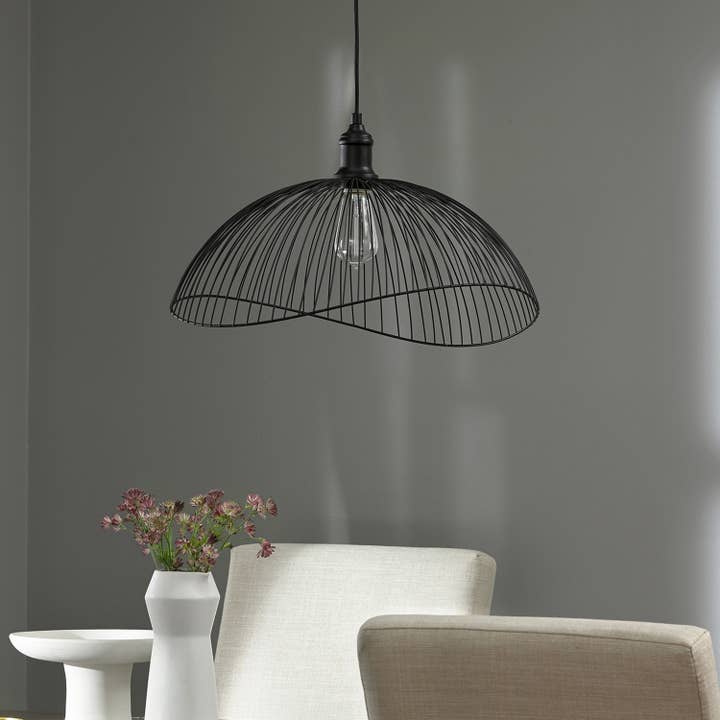 River of Goods - Wholesale Chandelier/Hanging Light - 18.75"W Wendy Black 1-Light Pendant Light Fixture7