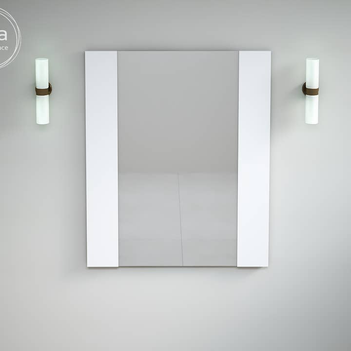 Rechteckiger Spiegel mit Solid Surface-Rahmen "PAROIS" 50cm für den Großhandel von BAINS NEO