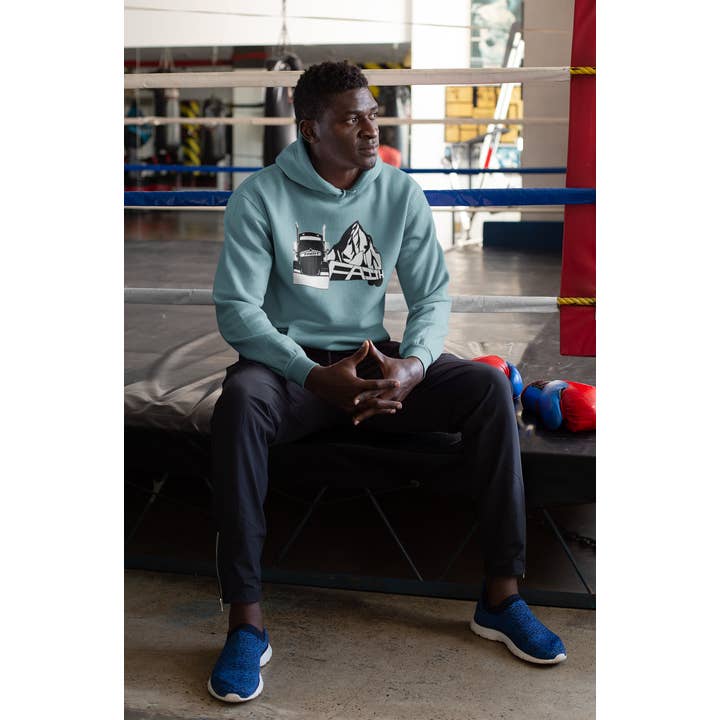 Sweat à capuche Faith Move Mountains pour la vente par Shearin Creations LLC