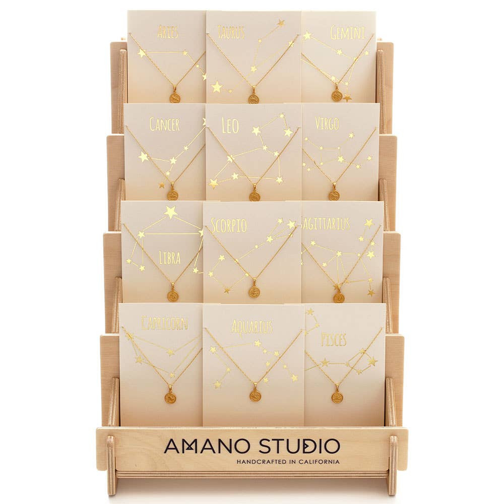 Amano Studio - Wholesale Pendant/Charm Necklace - Tiny Zodiac Medallion- Singles19
