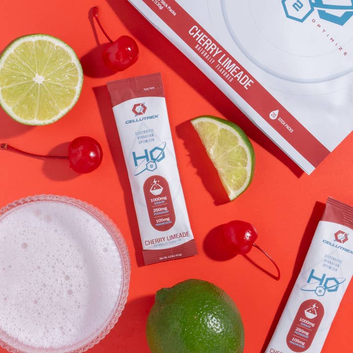 Cellutrex, LLC. - Wholesale Powdered Health Drink - Cellutrex® H2O Electrolytes™ - Variety Pack | Zero Sugar Electrolyte Powder Drink Mix | Natural Salt, Non-GMO Electrolytes for Workouts, Fasting, Wellness, and Travel | 20 Easy-Open Stick Packs