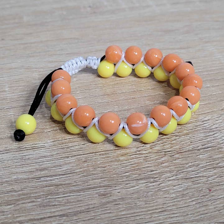 Citrus - Double Row Adjustable Bead Bracelet for wholesale by Side Quest Shoppe