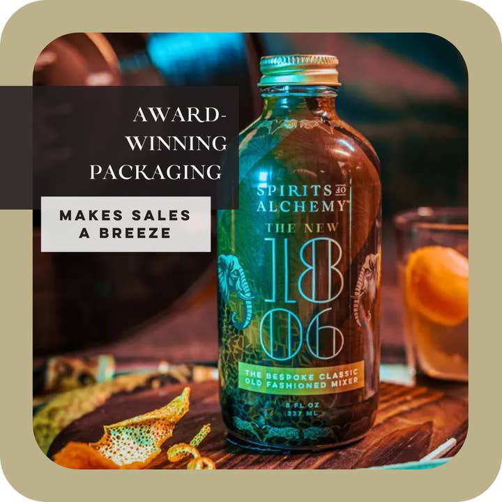 Spirits of Alchemy - Wholesale Cocktail Mix/Syrup - The New 1806 | Classic Old Fashioned Cocktail Mixer | Gift3