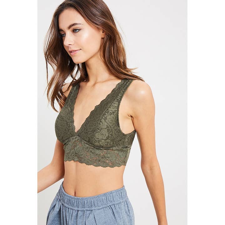 Wishlist Apparel – wholesale Bralette - Dam – VADDERAD BRALETT MED SKULPTERAD SPETS V HALS/T8233_P5