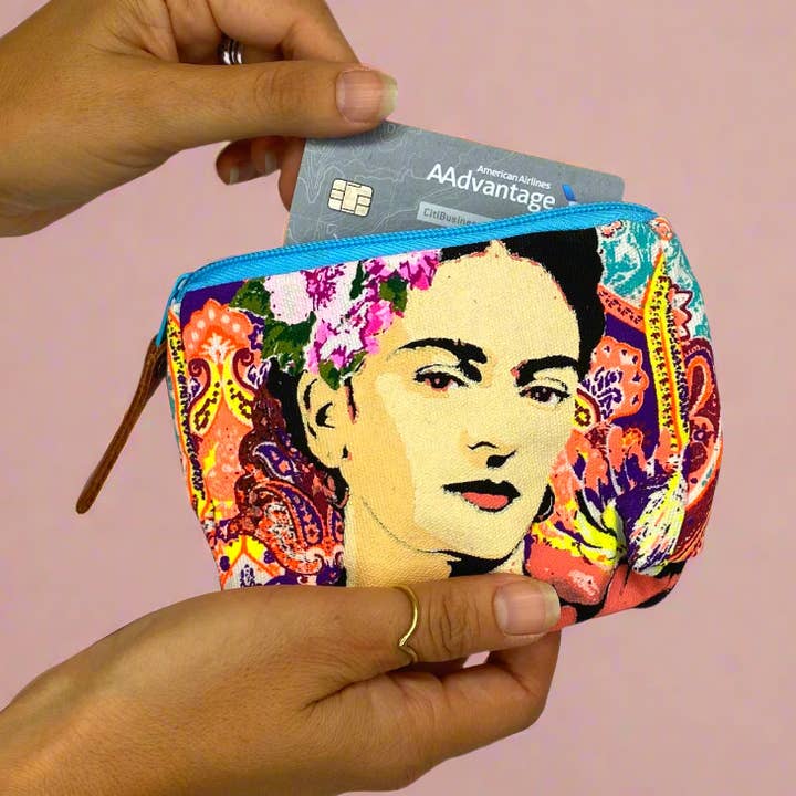 Frida Kahlo Printet Boho Mexicansk Stil Møntpung - Thailand for engroshandel hos Lumily