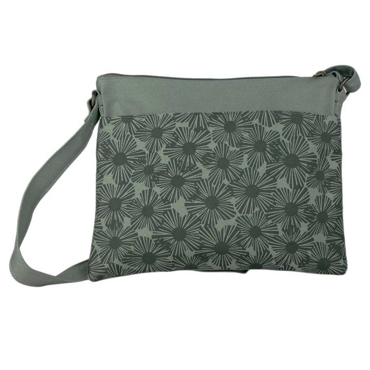 Small Canvas Crossbody Bag - Floral Crossbody - Vegan Purse for wholesale by Malia Designs