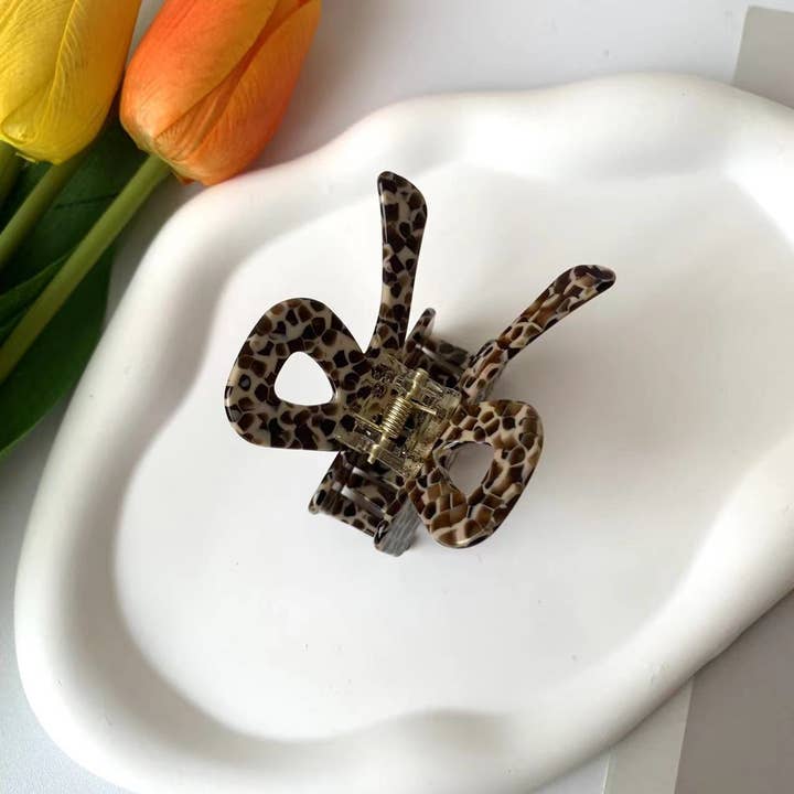 Dipped Shop - Vendita all'ingrosso Fermaglio per capelli - Donna - Graziosi artigli per capelli dolci con nodo a fiocco colorato DPC17062